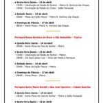 Horarios do Triduo Pascal das Paroquias da Diocese page 0006