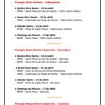 Horarios do Triduo Pascal das Paroquias da Diocese page 0007