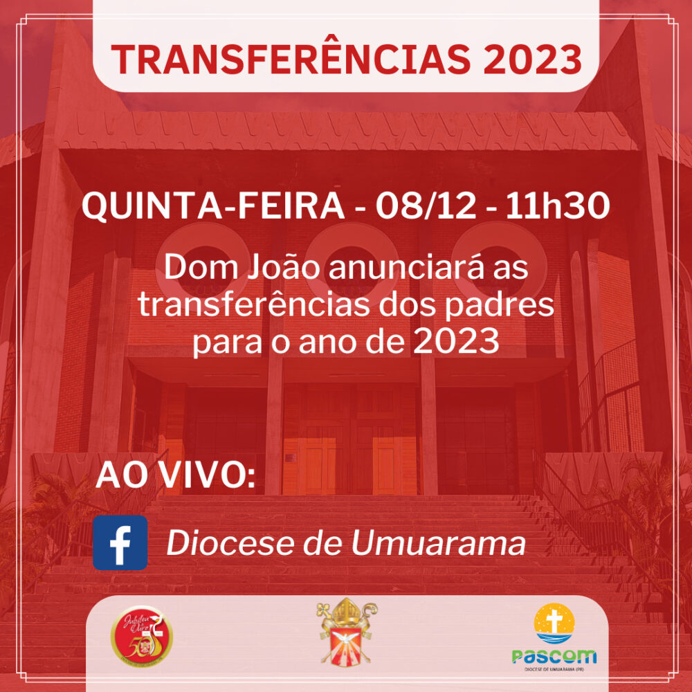 Anúncio de transferências dos padres para 2023